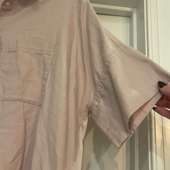 Madewell Light Pink Button-Up Shirt - Picture 3 of 5